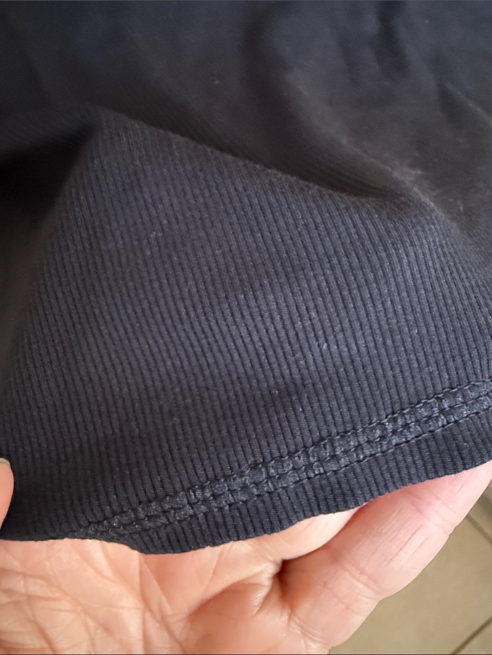 NWT Vuori Black Ribbed Polo Top - Picture 7 of 7